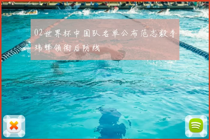 02世界杯中国队名单公布范志毅李玮锋领衔后防线