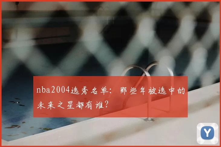 nba2004选秀名单:那些年被选中的未来之星都有谁?