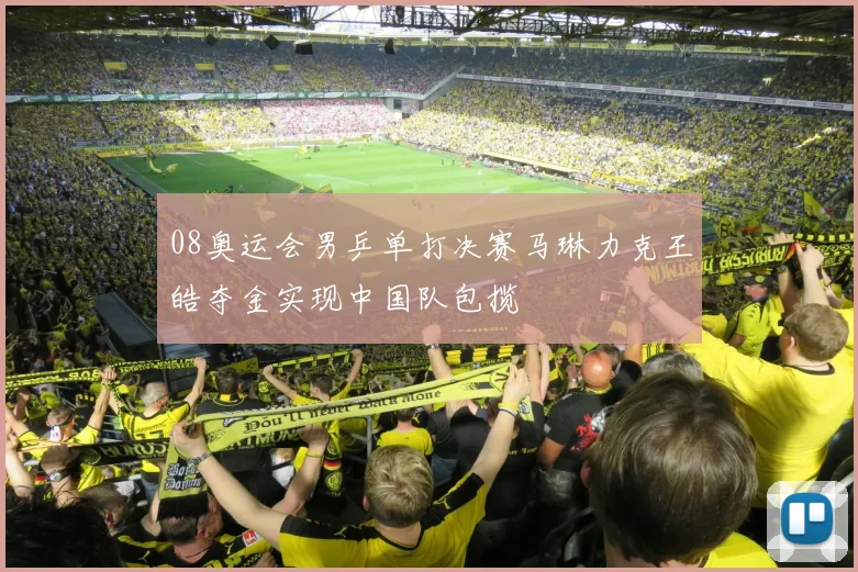 08奥运会男乒单打决赛马琳力克王皓夺金实现中国队包揽
